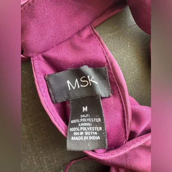 NWT MSK Purple Halter Jumpsuit, Size Medium - Picture 9 of 9